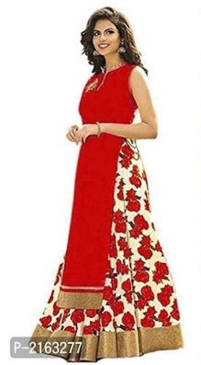 Floral Printed Art Silk Lehenga Choli Semi Stitched